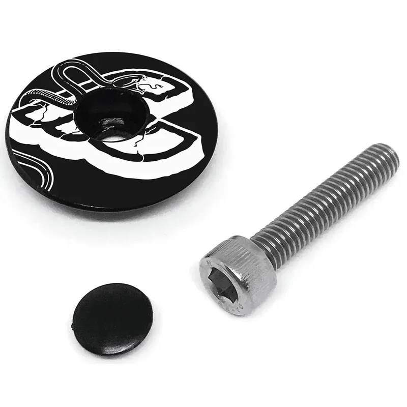 Top Cap With Star Nut 28.6 Black