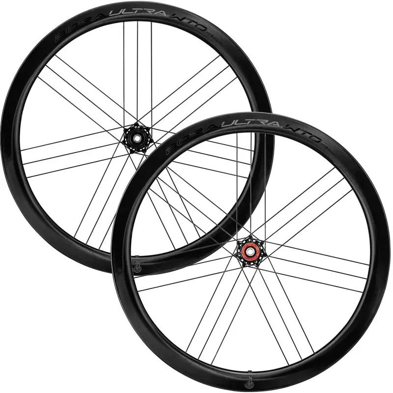 Campagnolo Bora Ultra WTO 45 2-Way C23 Disc Chrome Wheel Set in Black