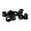 ID Alloy Double 8.5mm Aluminium Chainring Bolts in Anodized Black