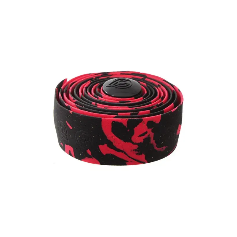Cinelli Macro Splash Cork Bar Tape in Red/Black
