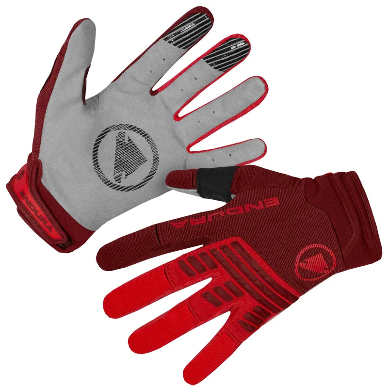 Endura SingleTrack Glove in Red