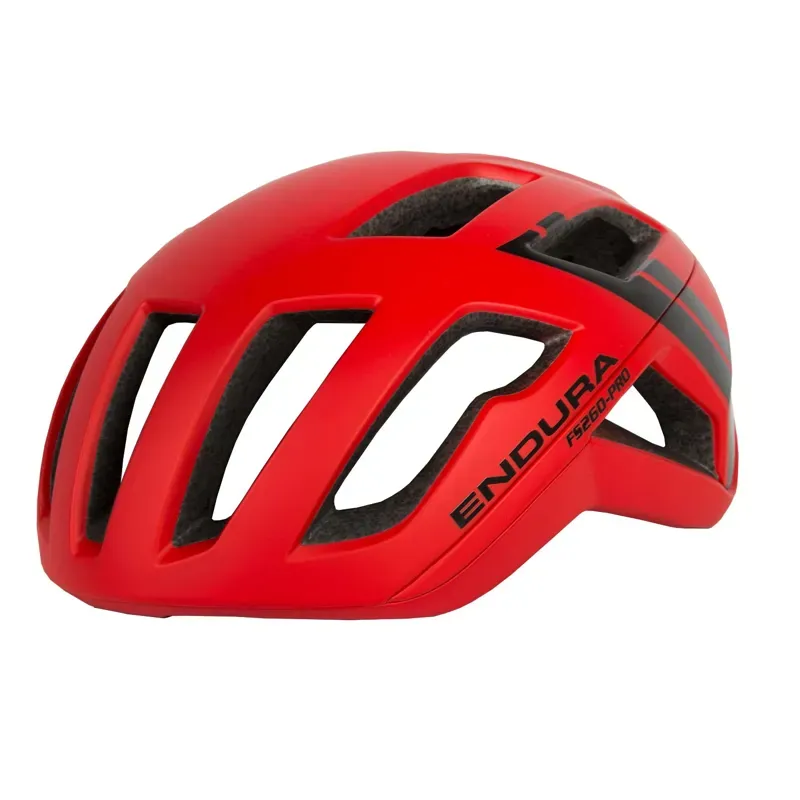 Endura FS260 Pro Road Helmet in Red