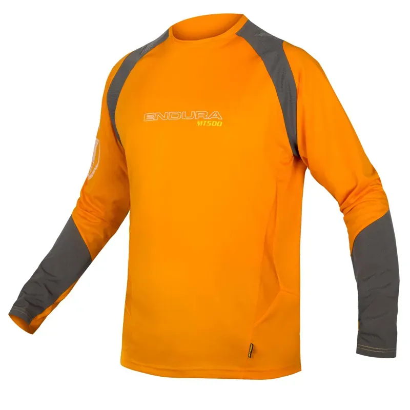 Endura MT500 Burner Long Sleeved Jersey in Orange
