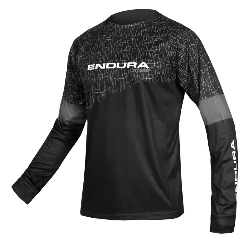 Endura MT500 LTD Print Long Sleeved Mountain Bike Jersey in Black