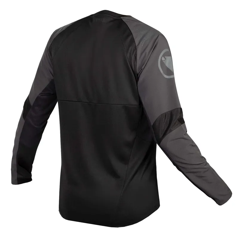 Endura MT500 Burner Long Sleeved MTB Jersey in Black-1