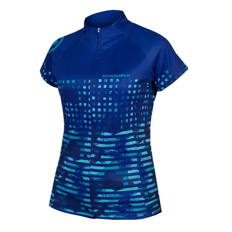 Endura Hummvee Ray Womens Short Sleeve Jersey in Blue