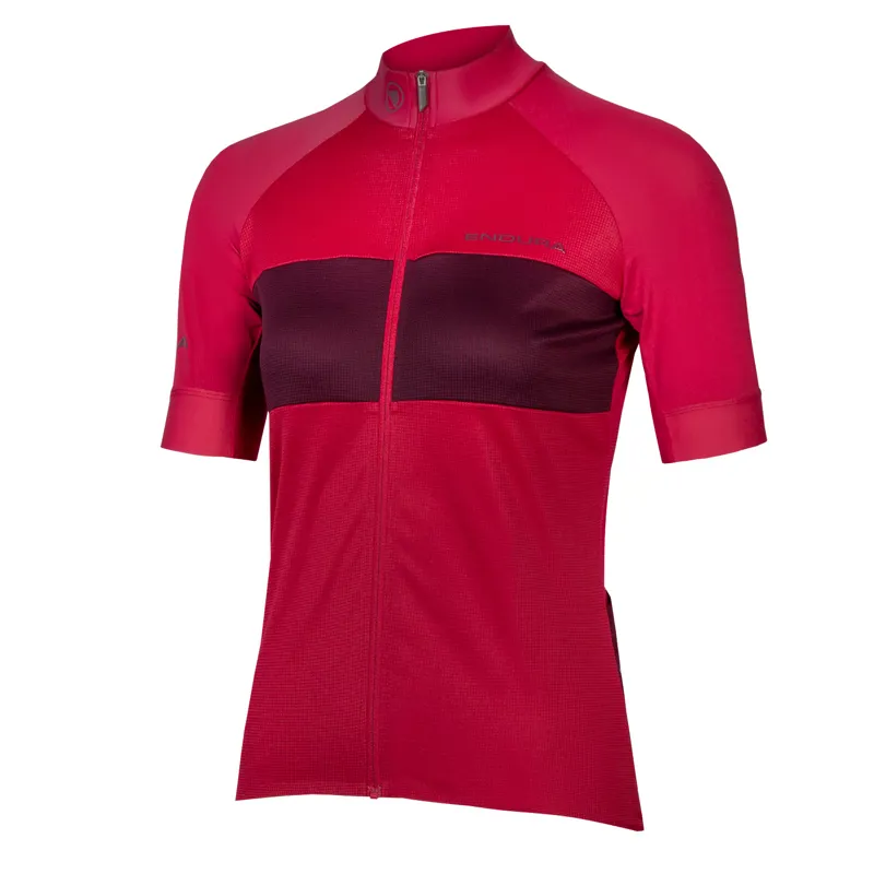 Endura FS260-Pro Womens Short Sleeve Road Jersey in Red