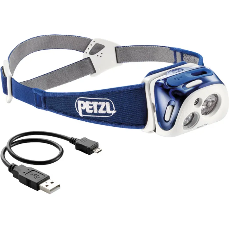 Petzl Reactik 220 Lumen Head Torch In Blue