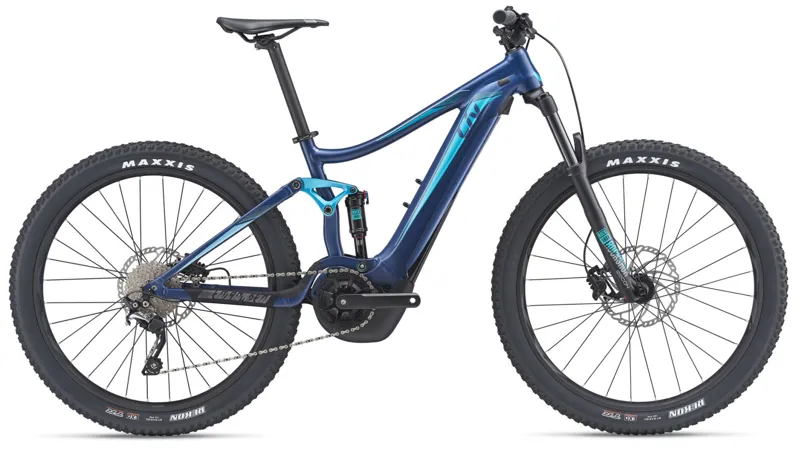 2019 Liv Embolden E+ 1 25km Womens Electric FS Mountain Bike in Blue