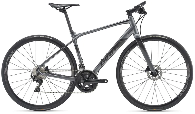 2019 Giant FastRoad SL 0 Mens Flat bar Road bike in Grey