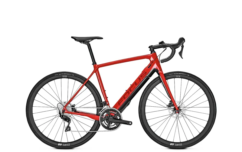 Focus Paralane² 9.6 Carbon Electric Road Bike in Red