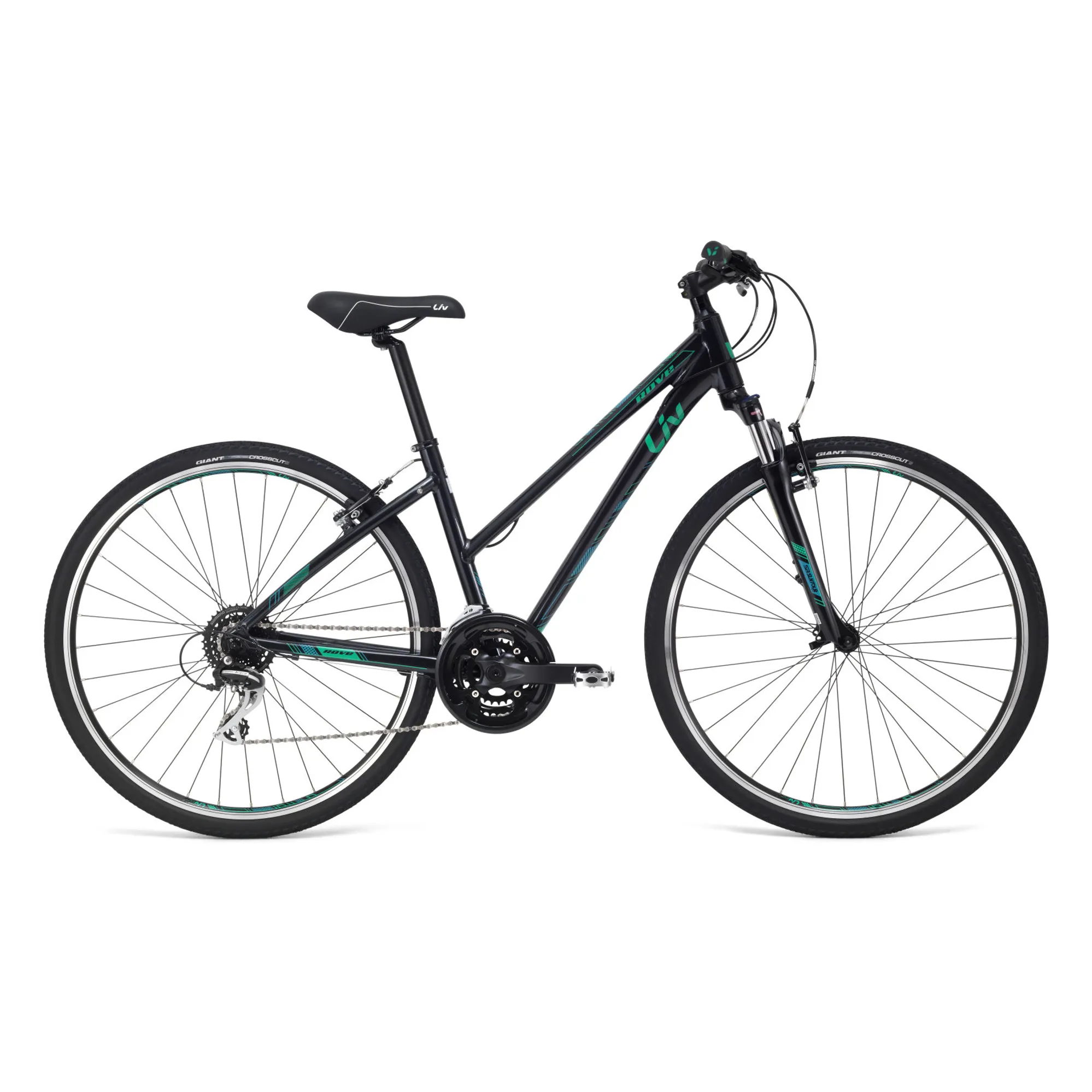 2019 Liv Rove Womens Hybrid bike in Black - Main Image