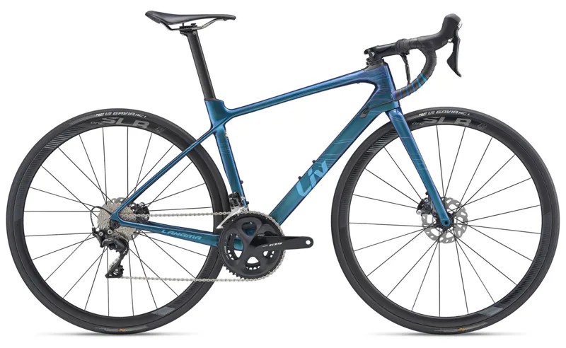 2019 Liv Langma Advanced Pro 2 Disc Carbon Womens Road bike in Blue