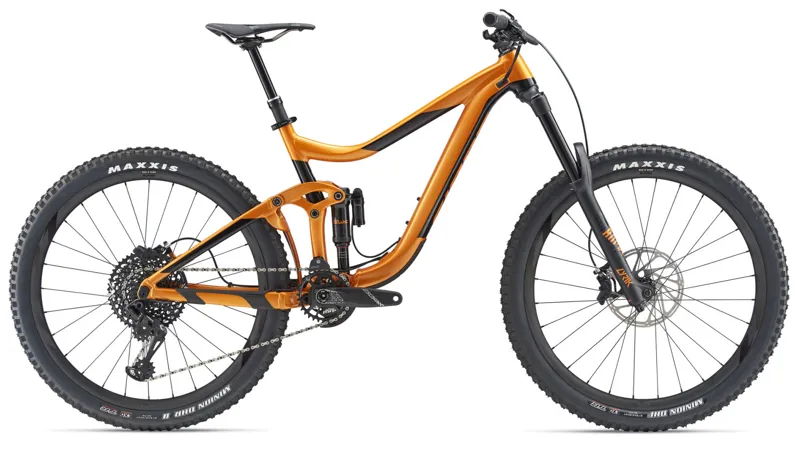 2019 Giant Reign 1 Mens Full Suspension All Mountain bike in Orange