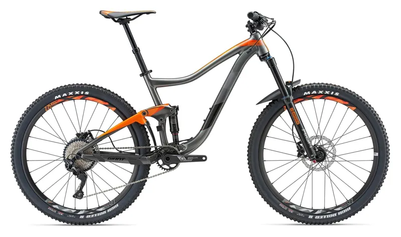2018 Giant Trance 3 Aluminium Mountain Bike in Charcoal