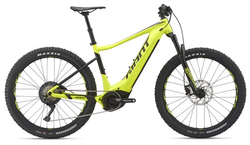 2019 Giant Fathom E+ 1 Pro 25km Mens Electric Mountain Bike in Yellow