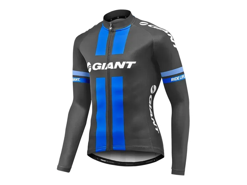 2018 Giant Race Day Standard Long Sleeved Jersey in Black