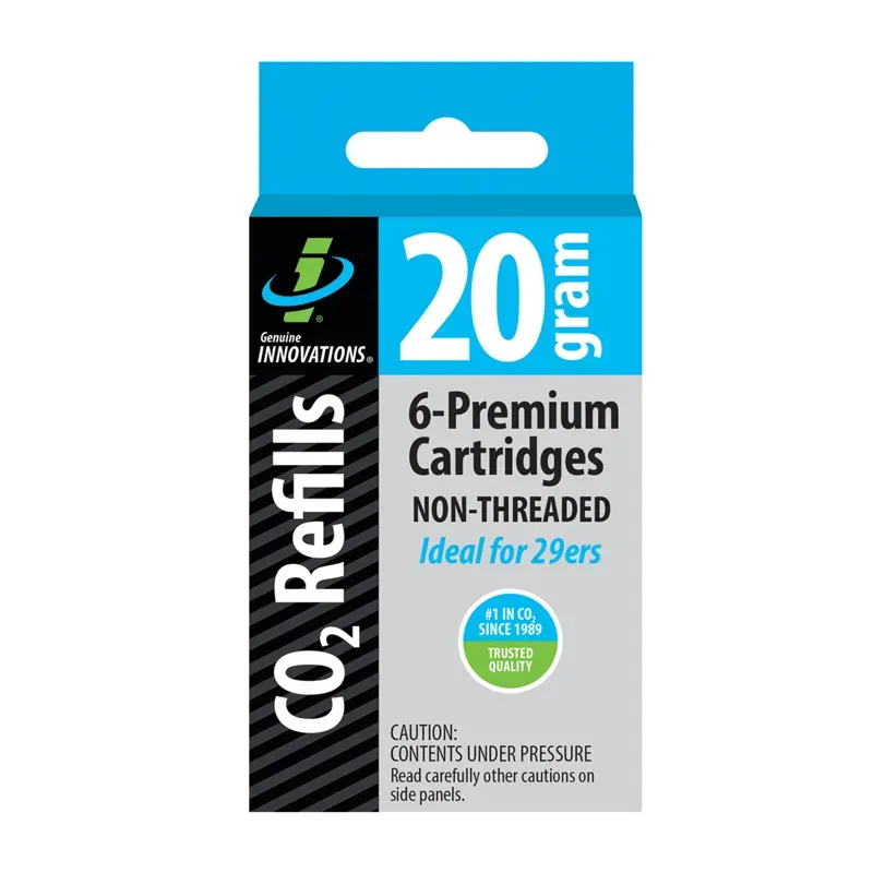 Genuine Innovations 6 Pack 20g Non Threaded CO2 Cartridges