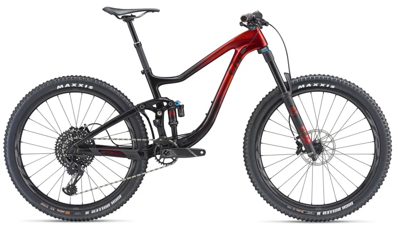 2019 Liv Intrigue Advanced 1 Carbon Womens FS Mountain Bike in Red