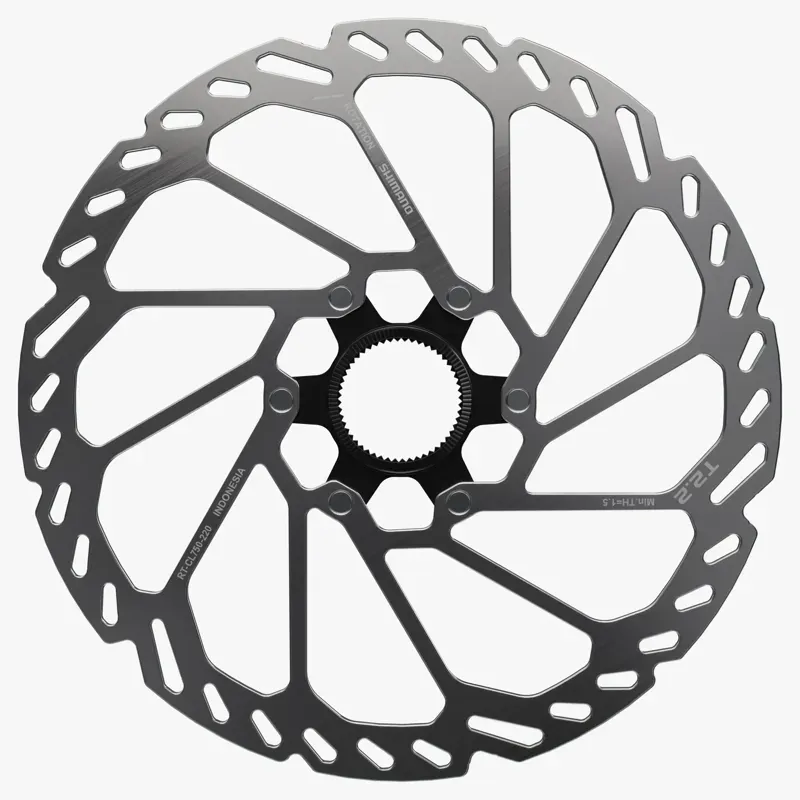 Shimano RT-CL750 220mm CL External Lockring DB Rotor in Silver/Black