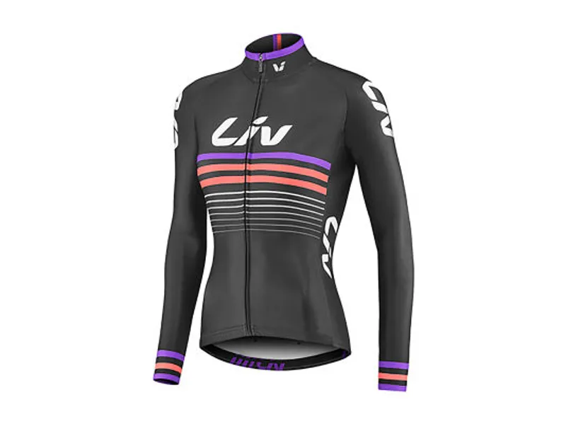 2019 Liv Race Day Mid-Thermal Long Sleeve Jersey in Black