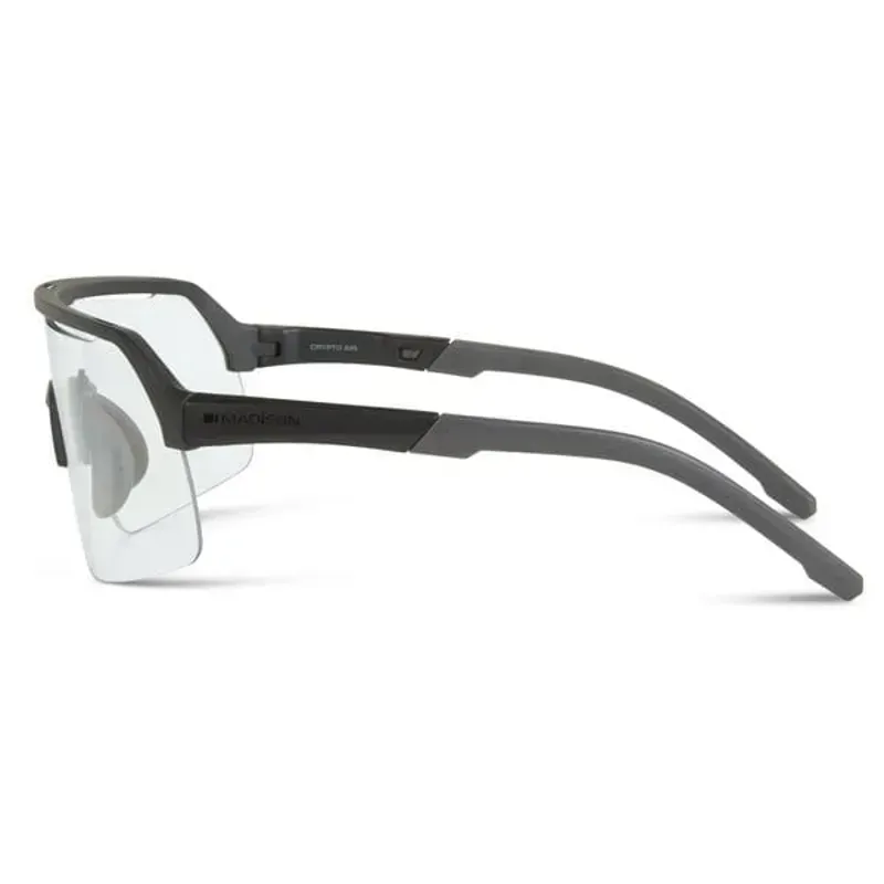 Madison Crypto Air Glasses in Matt Black/Clear-2