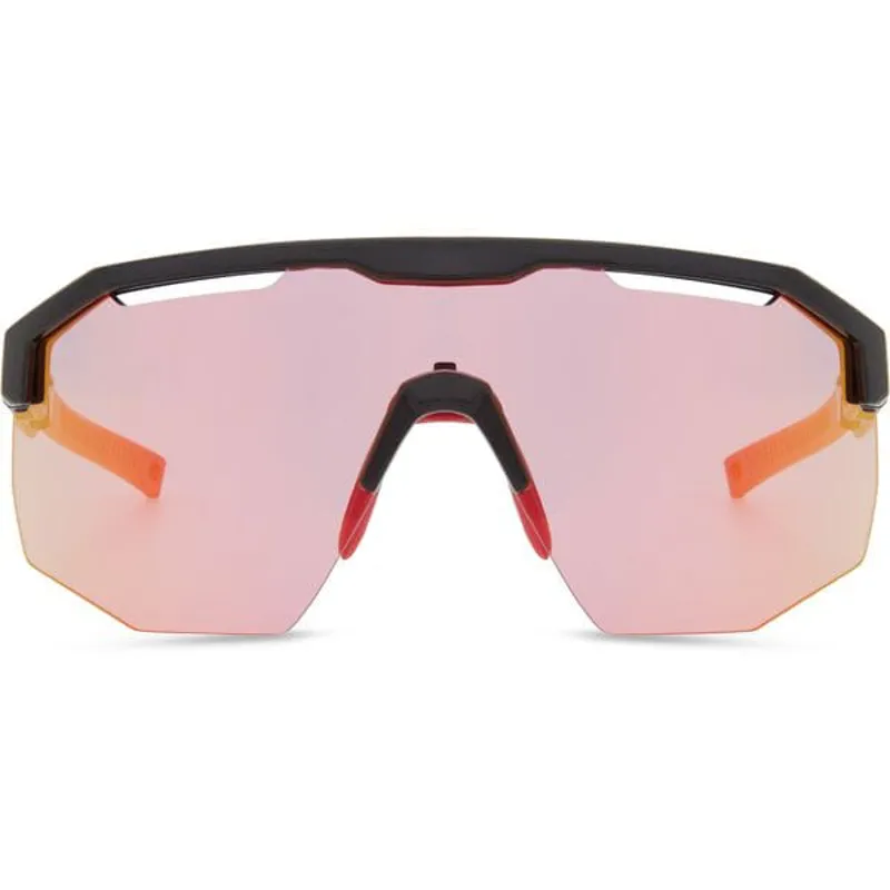 Madison Cipher Pink Rose Mirror Lens Sunglasses in Black-3