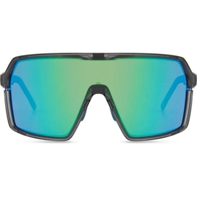 Madison Eyewear Crypto Crystal Gloss Smoke Sunglasses - Green Mirror Lens in Crystal Gloss Smoke-3