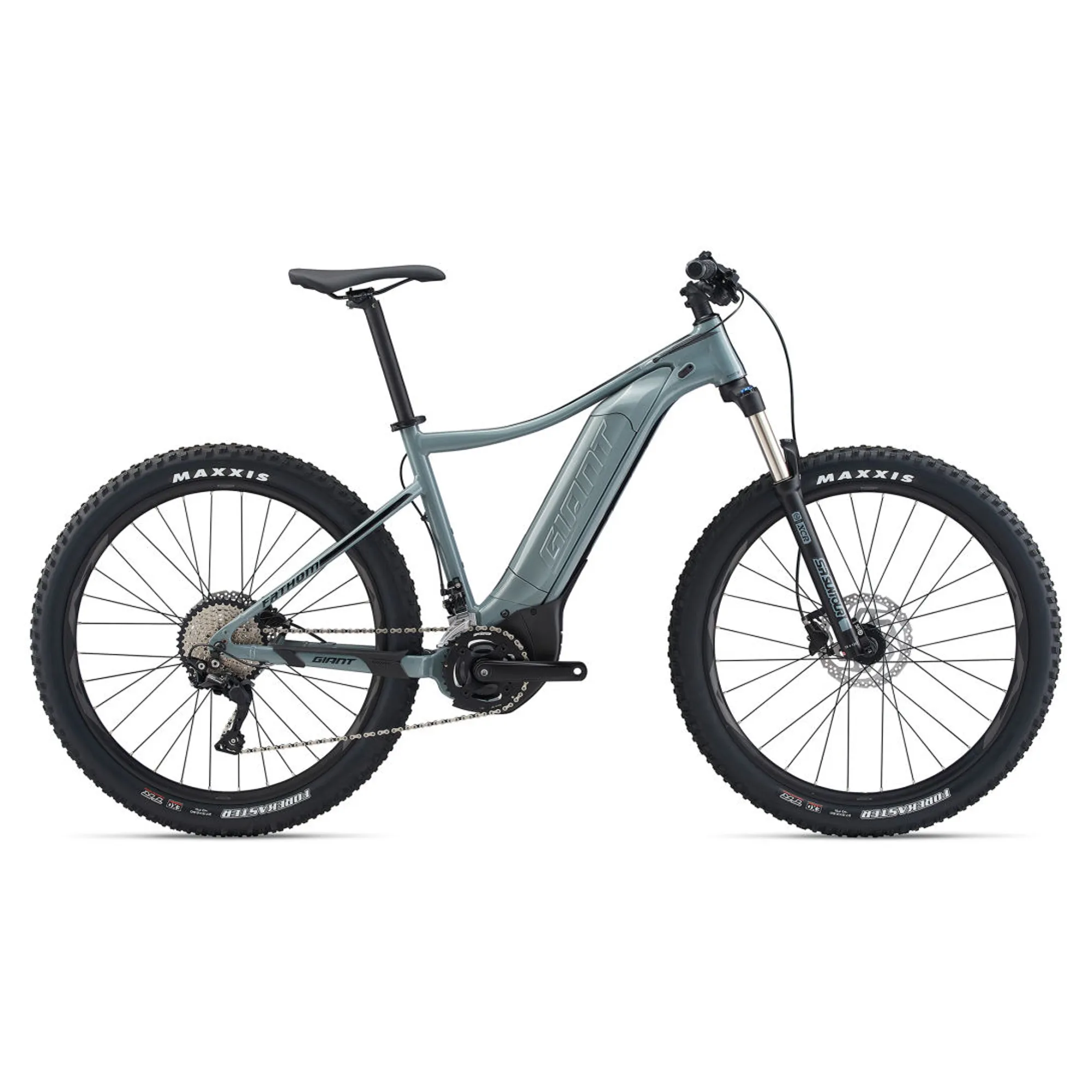 2020 Giant Fathom E+ Electric Hardtail Mountain Bike in Grey