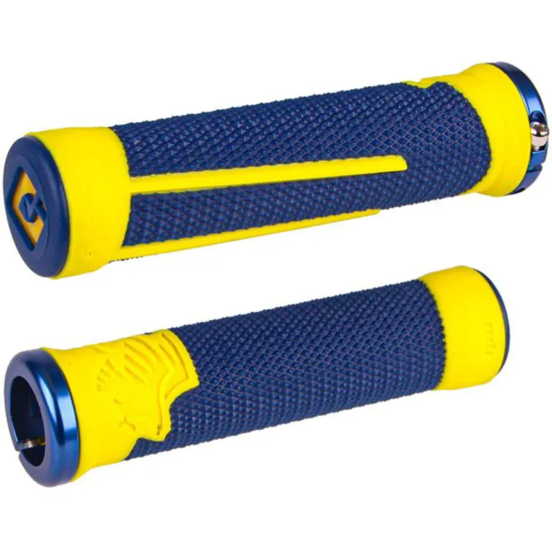Odi AG2 v2.1 Mountain Bike Lock On Grips in Blue