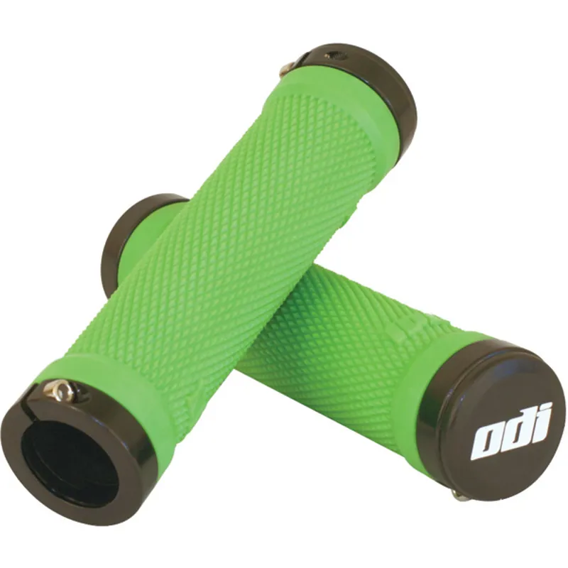 Odi Ruffian Mountain Bike 130mm Lock On Grips in Green
