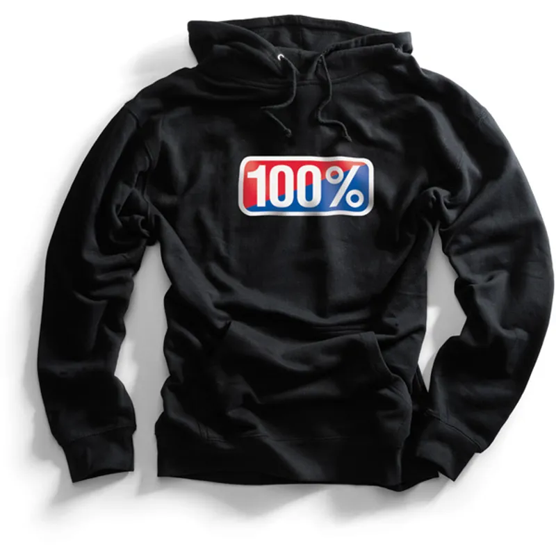 100 Percent Classic Pullover Hoody in Black