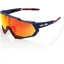 100 Percent Speedtrap HiPer Mirror Red Lens Sunglasses in Blue