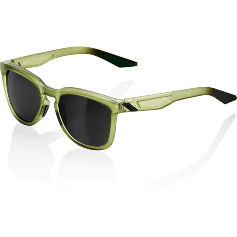 100 Percent Hudson Mirror Black Lens Sunglasses in Green
