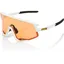 100 Percent Glendale Soft Persimmon Lens Sunglasses in White