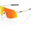 100 Percent S3 HiPer Mirror Red Lens Sunglasses in White