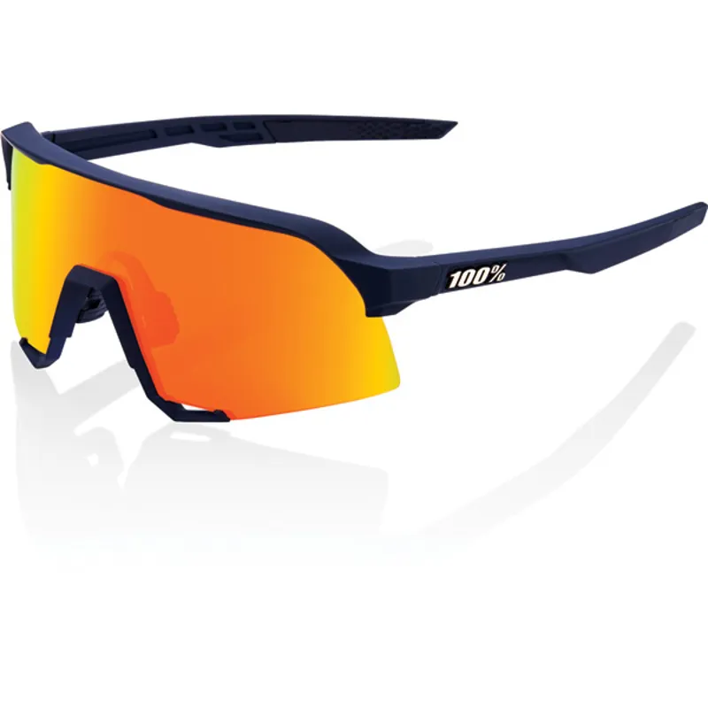 100 Percent S3 HiPer Mirror Red Lens Sunglasses in Blue
