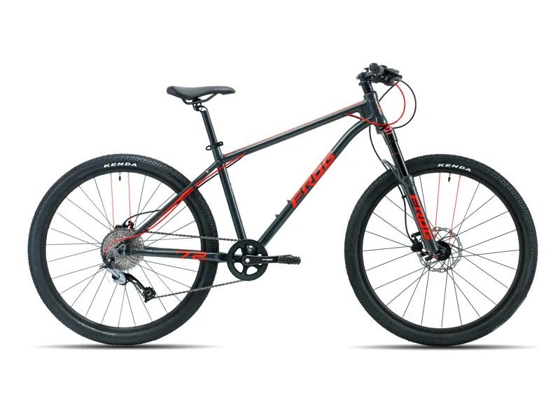 Frog 72 MTB Metallic Grey and Neon Red