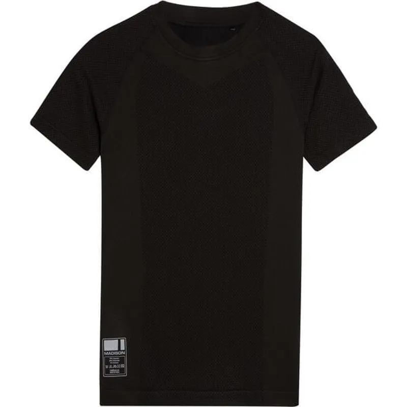 Madison Isoler Mesh Short Sleeved Baselayer in Black-1