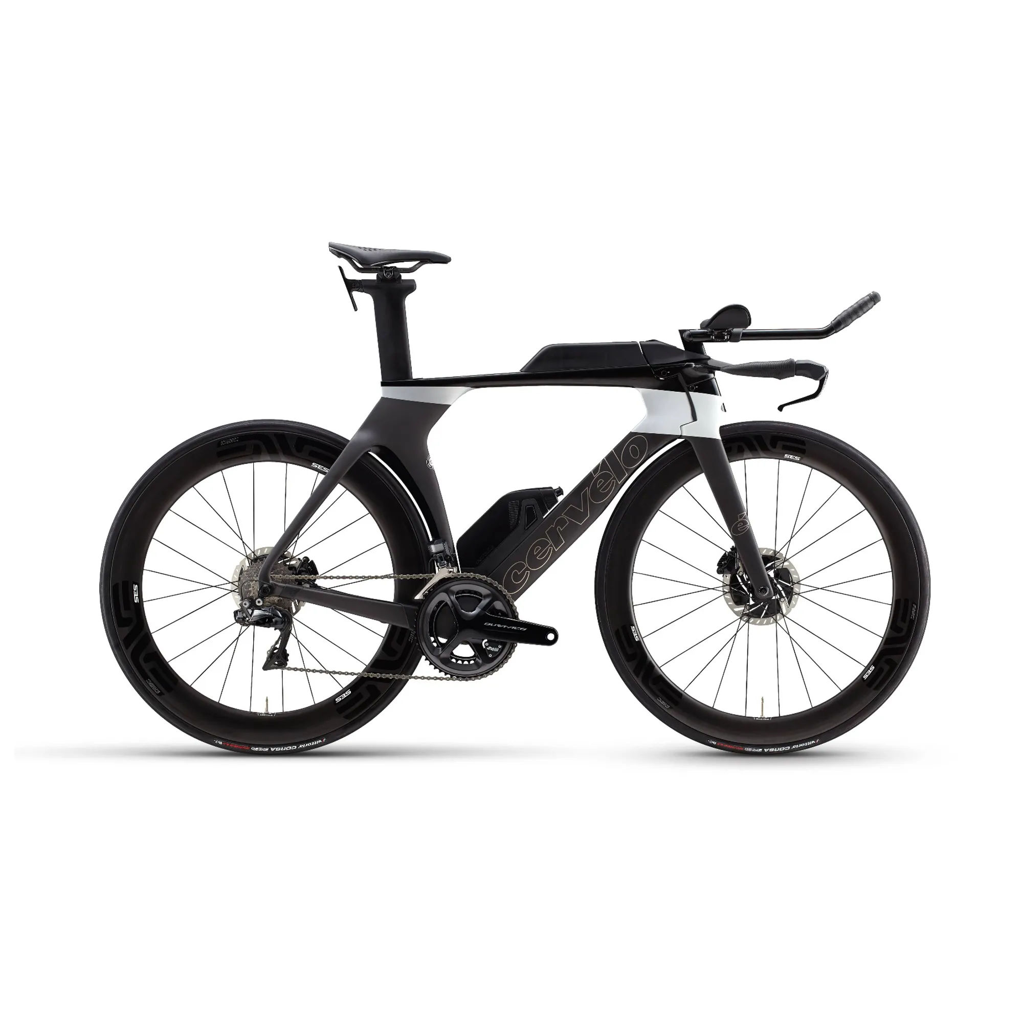 Cervelo P5 Dura Ace Di2 Time Trial aero frame Black Silver TT