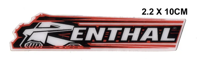 Renthal Logo 100mm Stickers in Black