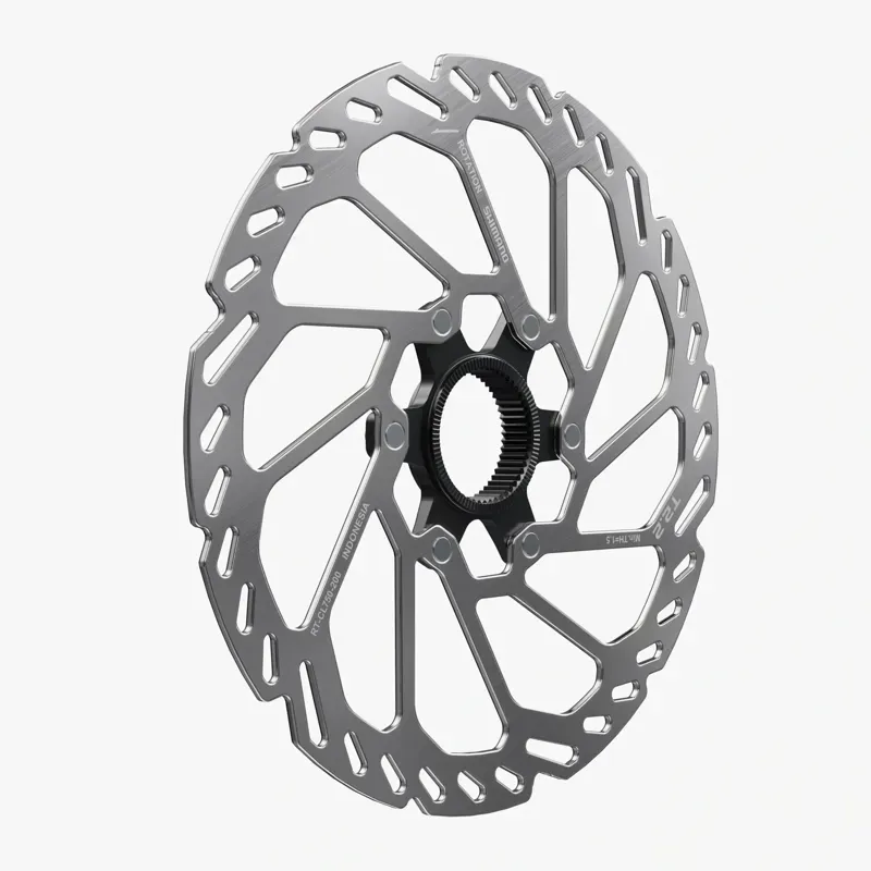 Shimano RT-CL750 200mm CL External Lockring DB Rotor in Silver/Black-1