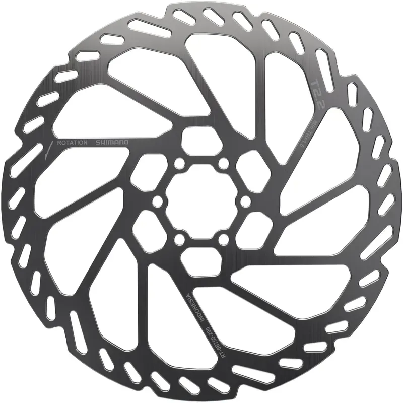 Shimano RT6B750 6-bolt 200mm Rotor in Silver/Black