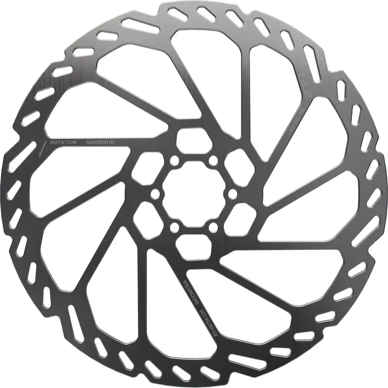 Shimano RT6B750 6-bolt 220mm Rotor in Silver/Black