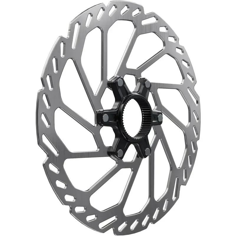 Shimano RT-CL750 200mm CL External Lockring DB Rotor in Silver/Black-4