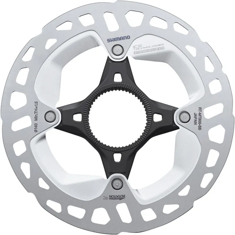 Shimano Deore RT-MT800 Ice Tech 203 mm Disc Rotor with External Lockring