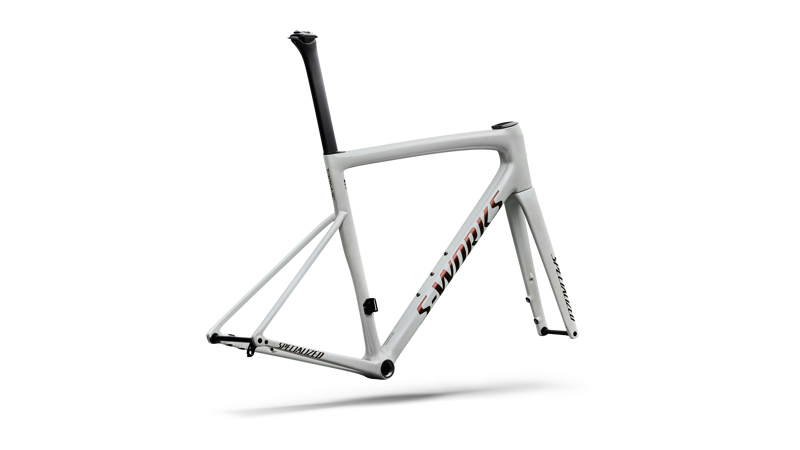 Specialized S-Works Tarmac SL8 Road Bike Frameset in Gloss Metallic White Silver-2