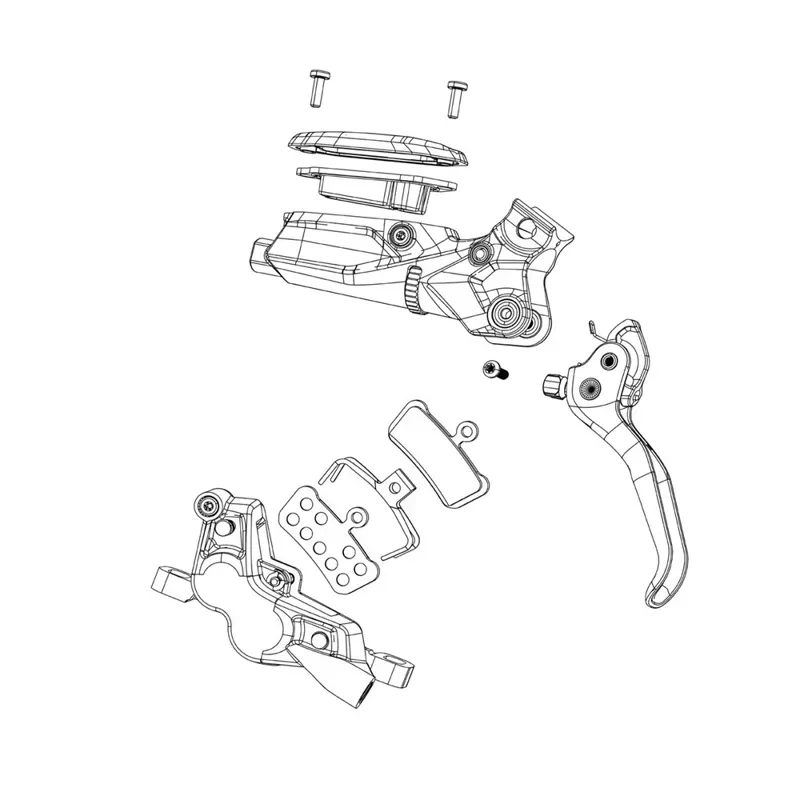 SRAM DB Lever Reservoir Cap Kit for Code R B1/RSC A1