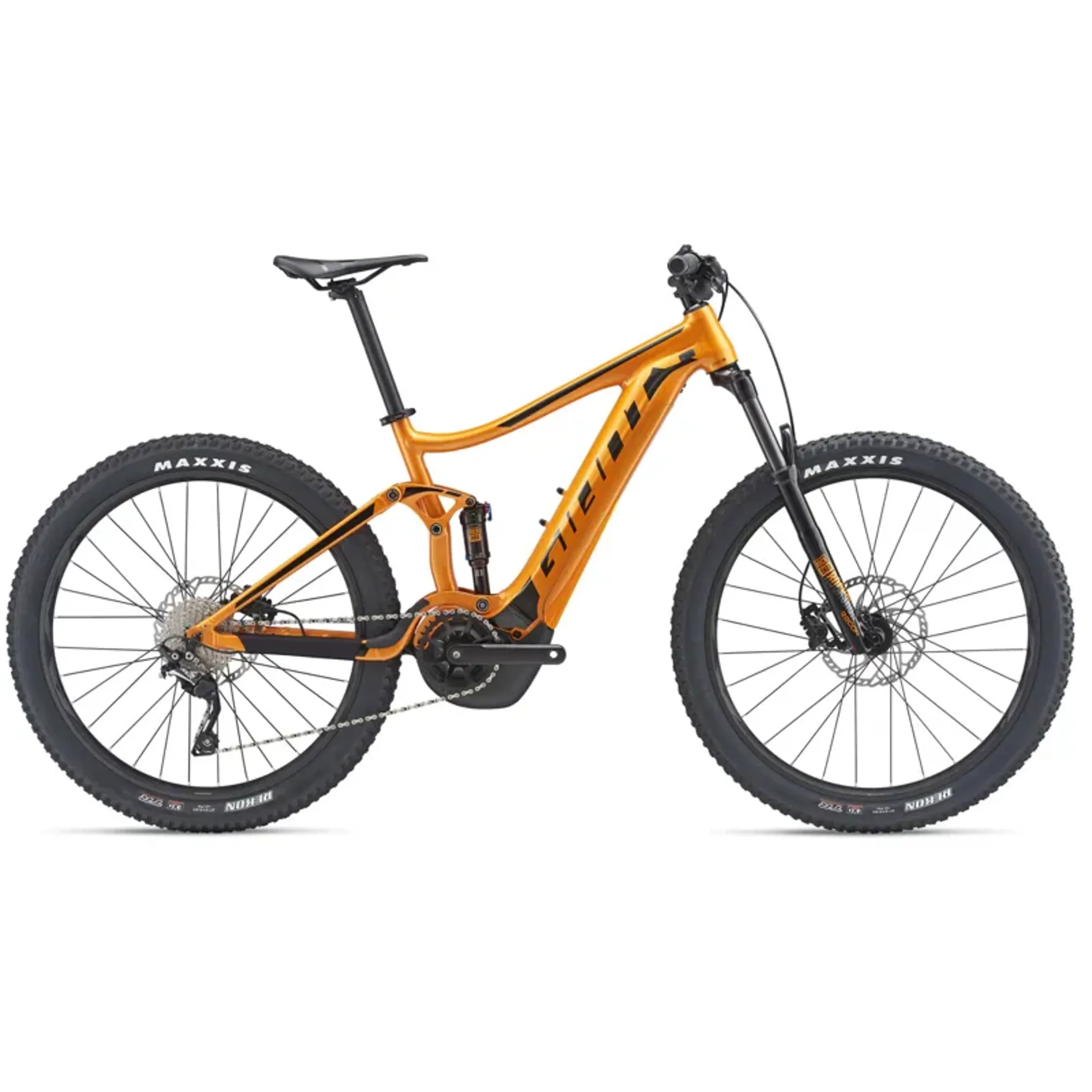 2019 Giant Stance E+ 25km Mens Electric FS Mountain Bike in