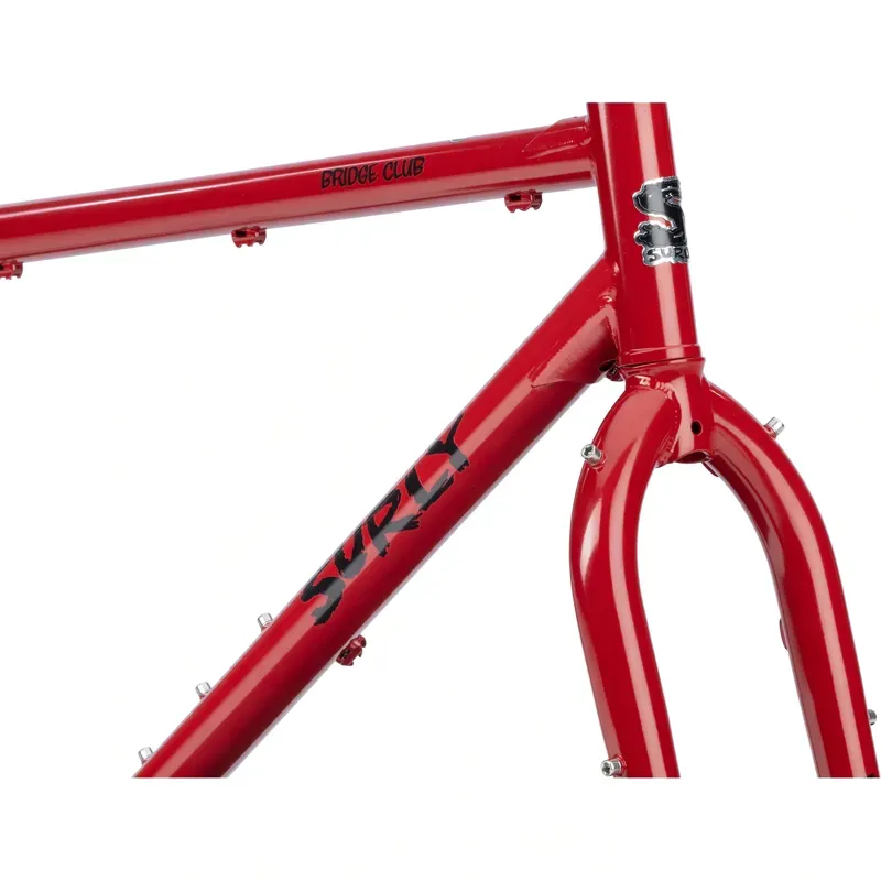Surly Bridge Club Frameset in Lingering Cranberry-1